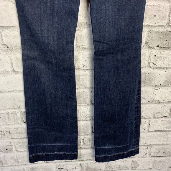 Rich & Skinny Dusty Star Dark Wash Denim Bootcut Long Jeans - Picture 7 of 16